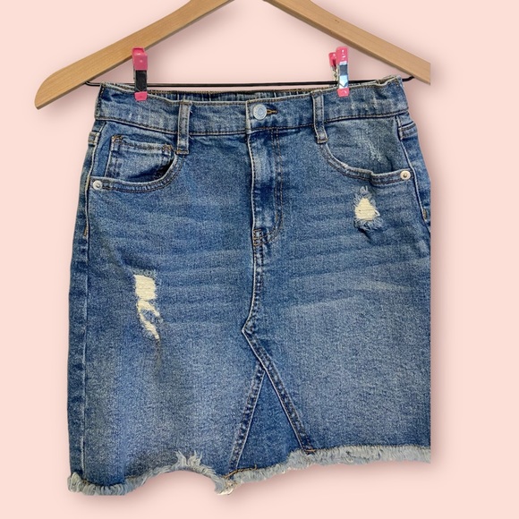 Cat & Jack Jean Skirt- Girls - Picture 2 of 5